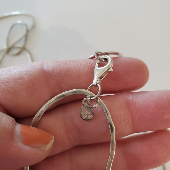 Silpada Bubble Up Sterling Silver Large Organically Shaped Link Necklace N2148 - Picture 5 of 9